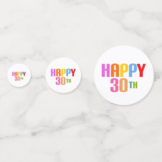 Confettis Joyeux 30ème (Derrière)