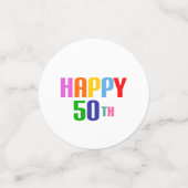 Confettis Joyeux 50ème (Petit recto)