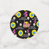 Confettis Joyeux 5 Anniversaire Confetti, #5 Anniversaire No (Petit recto)