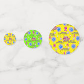 Confettis Joyeux 5e anniversaire Confetti, Jaune & Vert (Derrière)