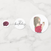 Confettis Joyeux anniversaire (Devant)