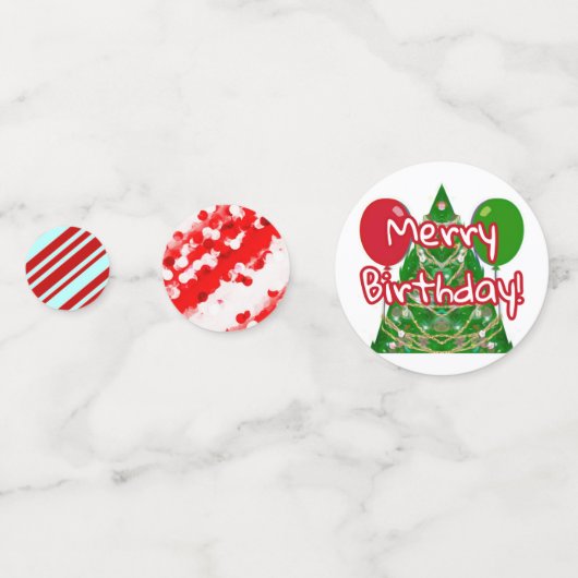 Confettis Joyeux anniversaire (Devant)