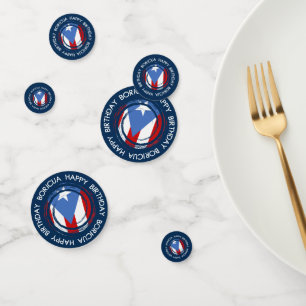 Confettis Joyeux Anniversaire Boricua Fête