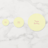 Confettis Joyeux Anniversaire Chat Mignon (Derrière)