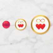 Confettis Joyeux anniversaire de Mariage (Derrière)