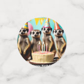 Confettis Joyeux anniversaire de Meerkat, (Petit recto)