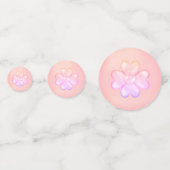 Confettis Joyeux anniversaire Lucky Pink Clover (Derrière)