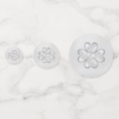 Confettis Joyeux anniversaire Lucky Silver Clover (Derrière)