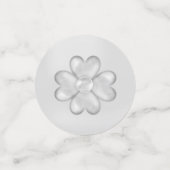 Confettis Joyeux anniversaire Lucky Silver Clover (Petit recto)