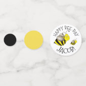 Confettis Joyeux Bumblebee Jaune Bumble Abee Jaune Anniversa (Derrière)