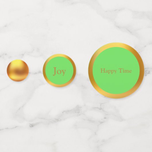 Confettis Joyeux Clovers verts (Devant)