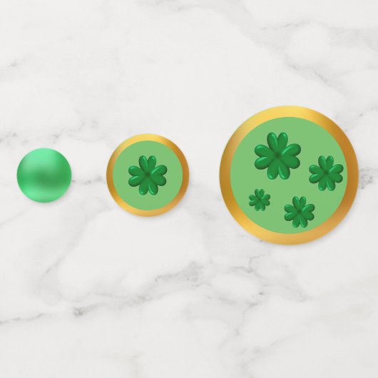 Confettis Joyeux Clovers verts (Derrière)