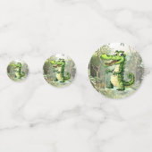 Confettis Joyeux Crocodile sauvage arbres de la jungle belle (Derrière)