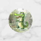 Confettis Joyeux Crocodile sauvage arbres de la jungle belle (Petit recto)