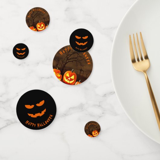 Confettis Joyeux Halloween Table de Cimetière Effrayant (Groupe)