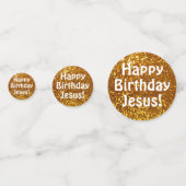 Confettis Joyeux Jésus anniversaire ! (Devant)