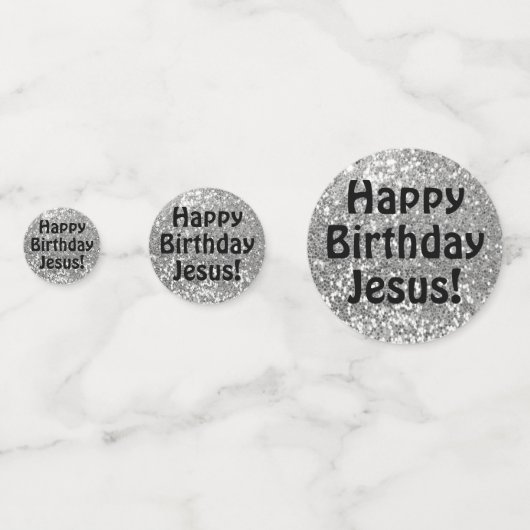 Confettis Joyeux Jésus anniversaire ! (Derrière)