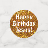 Confettis Joyeux Jésus anniversaire ! (Petit recto)