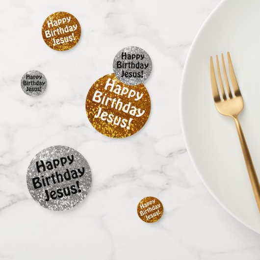 Confettis Joyeux Jésus anniversaire ! (Groupe)