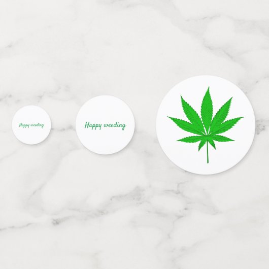 Confettis Joyeux jeu de Mariage Weeding (Devant)