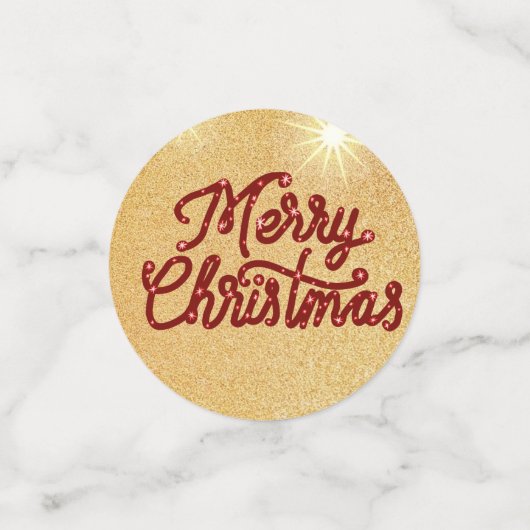 Confettis Joyeux Noël (Petit recto)