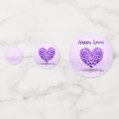 Confettis Joyeux Norooz Purple Hyacinth Heart Lovely Bouquet (Devant)