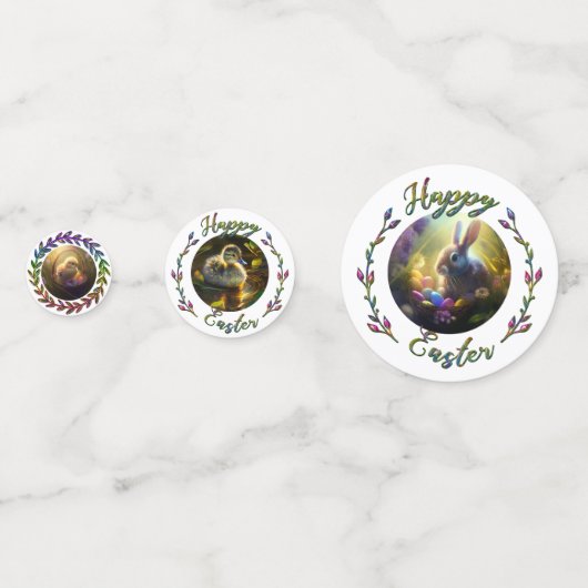 Confettis Joyeux Pâques (Devant)