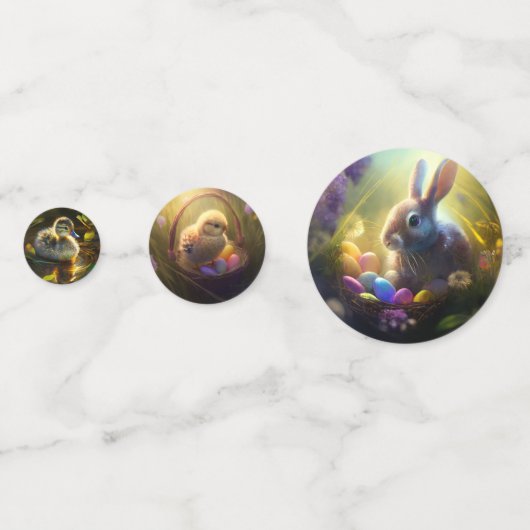 Confettis Joyeux Pâques (Derrière)