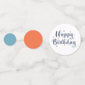 Confettis Joyeux point d'anniversaire Multicolor (Devant)