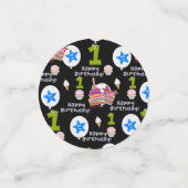 Confettis Joyeux premier anniversaire Confetti, #1 Anniversa (Petit recto)