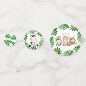 Confettis Jungle Safari C'est un Baby shower garçon (Devant)