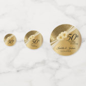 Confettis Keepsaké 50e anniversaire 💞 Mariage d'or (Derrière)