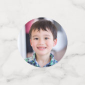 Confettis Kindergarten Graduation Blue Dinosaur Boy 2 Photo (Petit recto)