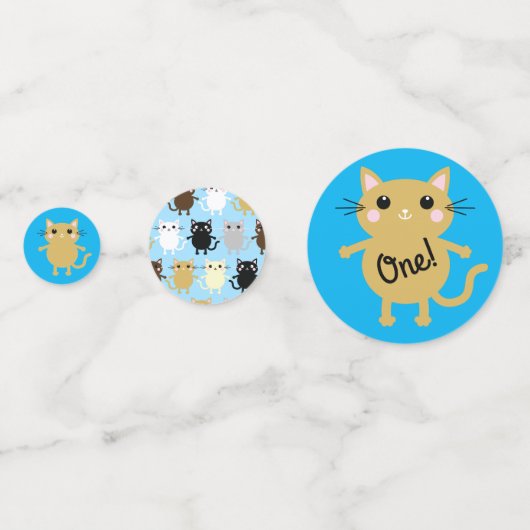 Confettis Kitty Chat Anniversaire Fête Enfants (Derrière)