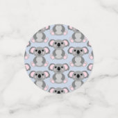 Confettis Koala Bear Baby shower Blue Boy (Petit recto)