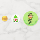 Confettis La Saint-Patrick Leprechaun, Elfe et Pot d'Or (Devant)