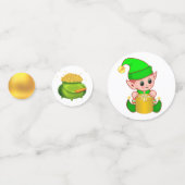 Confettis La Saint-Patrick Leprechaun, Elfe et Pot d'Or (Derrière)