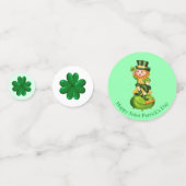 Confettis La Saint-Patrick Shamrocks & Lutins Mignons (Devant)