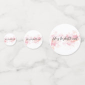 Confettis La vie est trop courte pour attendre (Devant)