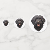 Confettis Labradoodle Chien Noir (Derrière)