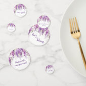 Confettis Lancement de mariage aux aquarelles violettes de w (Groupe)