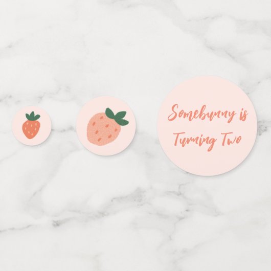 Confettis Lapin et fraise (Derrière)