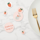 Confettis Lapin et fraise (Groupe)