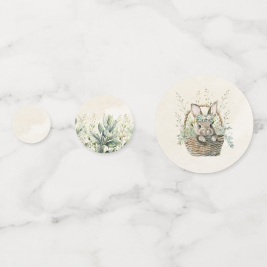 Confettis Lapin vert et Eucalyptus (Derrière)