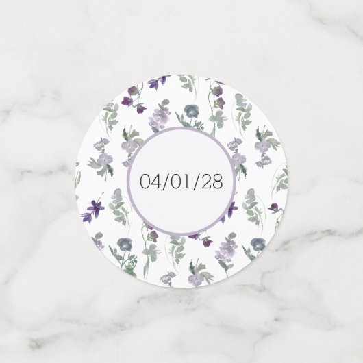 Confettis Lavande Fleur sauvage aquarelle (Petit recto)