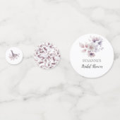 Confettis Lavande Rose Floral Botanique Baby Shower de Maria (Devant)