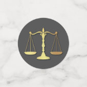 Confettis Lawyer Law School Graduation Party Gris Gold (Petit recto)