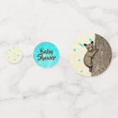 Confettis Le Baby shower de Little Cub Bear Boy's Turquoise  (Devant)