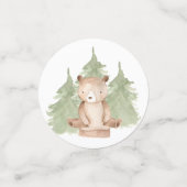 Confettis Le Baby shower des animaux des bois (Petit recto)