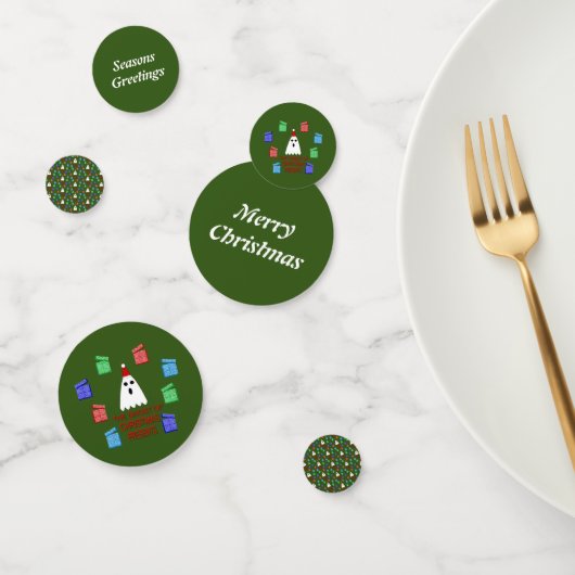 Confettis Le fantôme de Noël présente une drôle de coutume (Groupe)